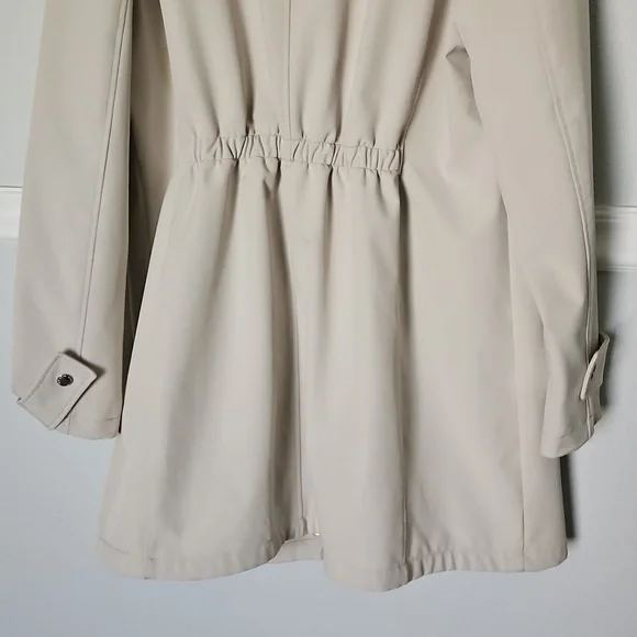Tommy Hilfiger Trench Rain Coat Removable Hood Tan XL - Picture 6 of 11